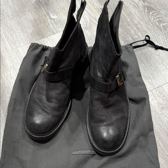 John Varvatos Ellis Moto Leather Boots Size 9 NWOT